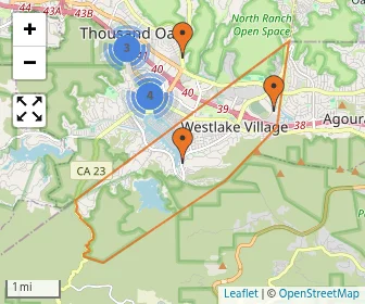 Area schools map